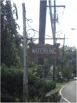 Picture of road sign that says Watchung